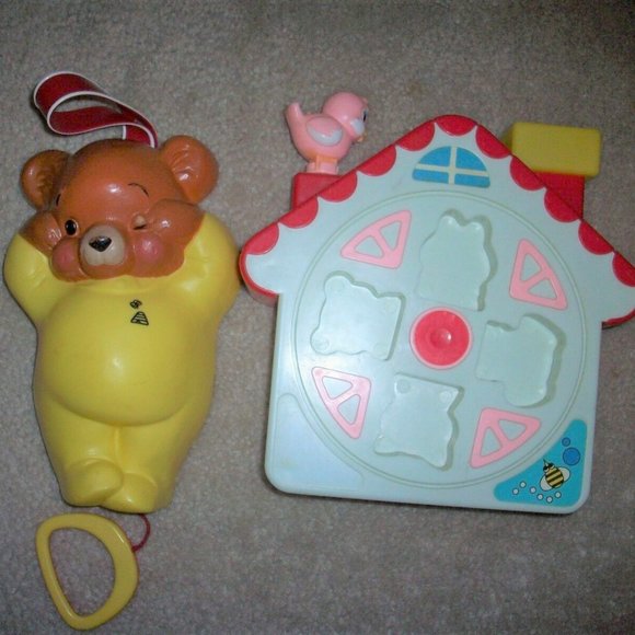 FisherPrice Toys Vintage 8s Fisher Price Music Box Teddy Bear 450